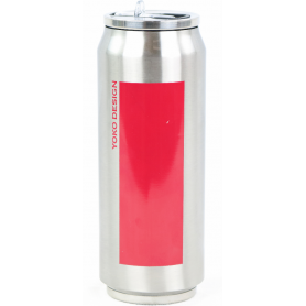 CANETTE 500ML ISOTHERME DUO INOX / ROUGE