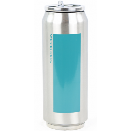 CANETTE 500ML ISOTHERME DUO INOX / BLEU CANARD