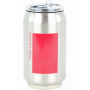 CANETTE ISOTHERME 280ML INOX / ROUGE