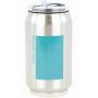 CANETTE ISOTHERME 280ML INOX / BLEU CANARD